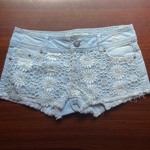 Women denim shorts